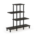 Furinno Turn-N-Tube 4-Tier Design Display Rack, Espresso/Black