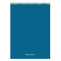 Tops 63621 Docket Wirebound Ruled Pad W/Cover, 8 1/2 X 11 3/4, Canary, 70 Sheets
