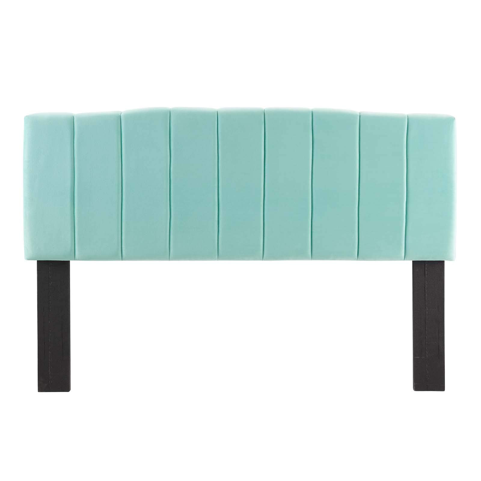 Modway Camilla Channel Tufted Performance Velvet King/California King Headboard in Mint
