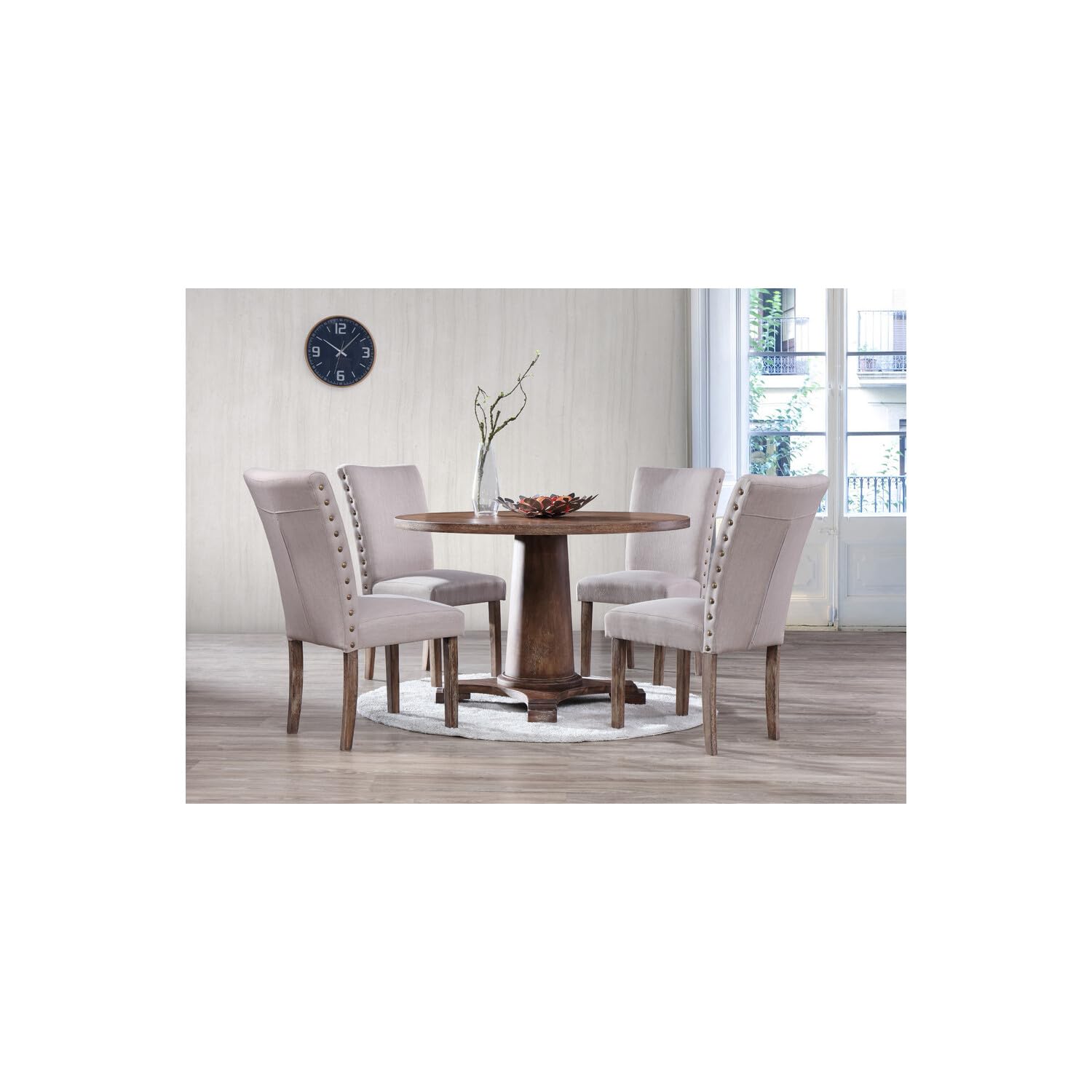 Best Master Furniture Dining Chairs, Set Of 2 Oak