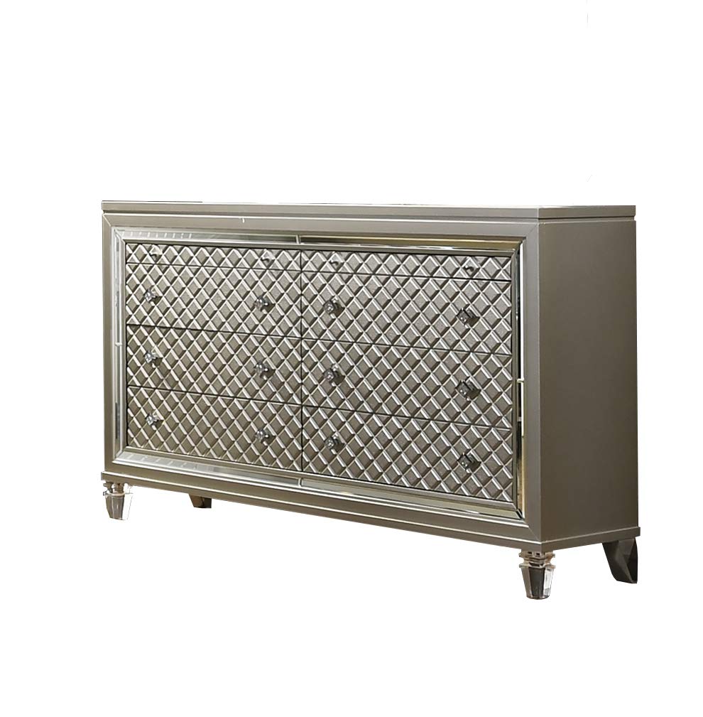 Best Quality Furniture Venetian Dresser Only Only, Champagne