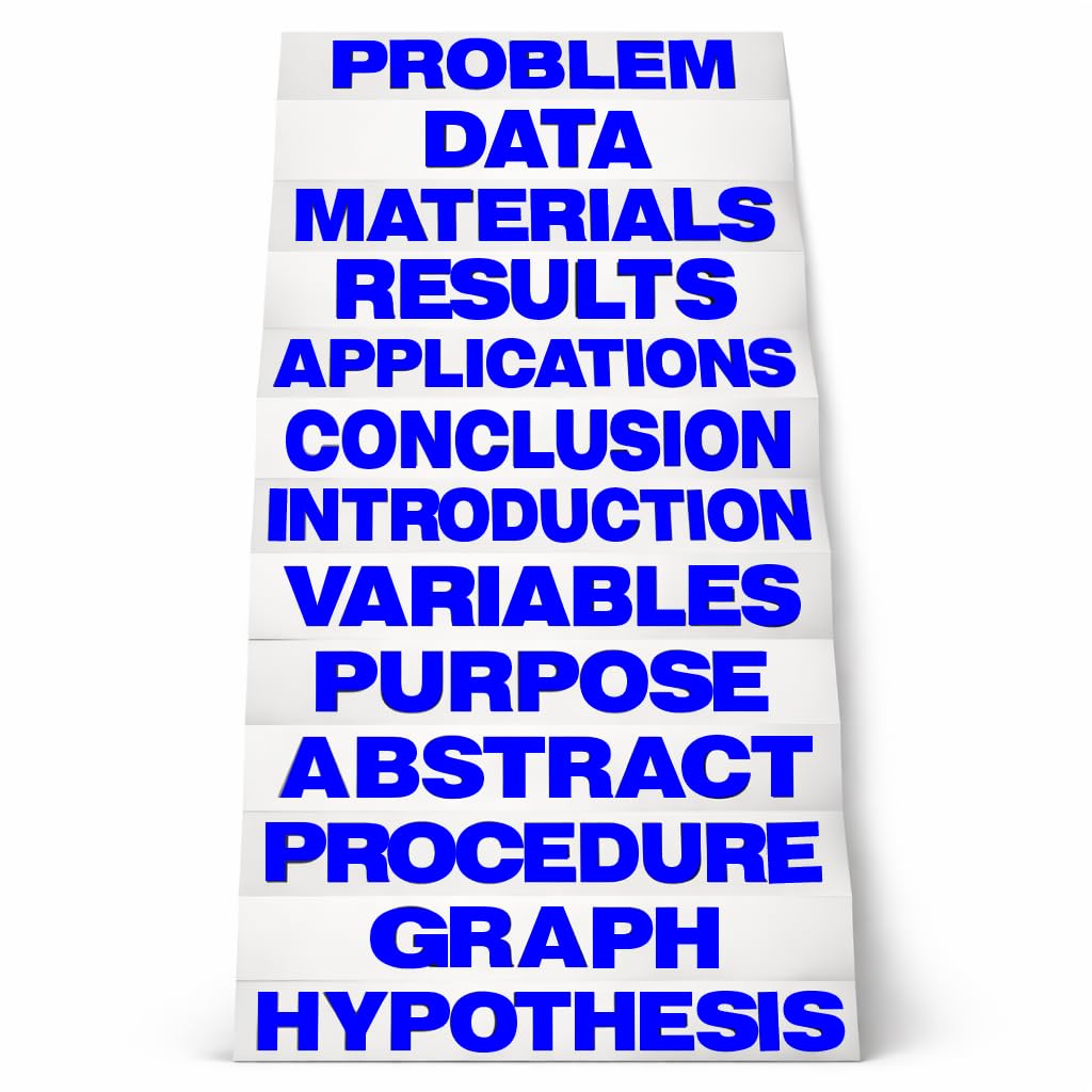 Blue Science Fair Titles Pack Of 24