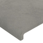 vidaXL Headboards 2 pcs Light Gray 39.4"x2"x30.7"/34.6" Velvet