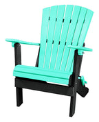 American Furniture Classics 519ARB Adirondack Chair, One Size, Aruba Blue/Black