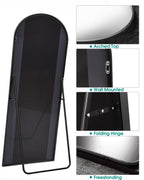 Beverdy Full Length Mirror, Arched Floor Mirror, 30'' X 71'' Oversized Full Length Mirror, Freestanding, Full Body Mirror, Arch