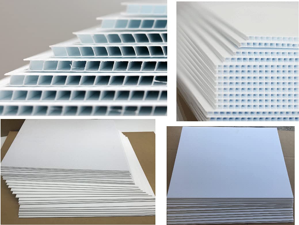 Yard Signs 30 Pack, Blank Signs (White) 18 X 24 Inch 4Mm Corrugated Plastic Sign Board, Bundles Pieces, Great For Advertising An