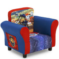Delta Children Upholstered Chair With Paw Patrol Graphics, Wood Frame, Plush Foam Padding, Side Pockets, For Toddlers And Kids