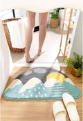 Aronia Home Decor Cute Design Bathroom Mat Super Absorbent and Non Slip Bath Mat Machine Washable Thick Fluffy Floor Mat for Sho