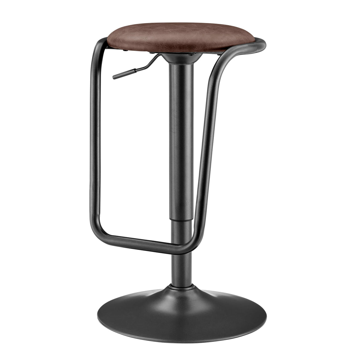 Npd Furniture And More Elijah Pu Gaslift Bar Stool, (Set Of 2)