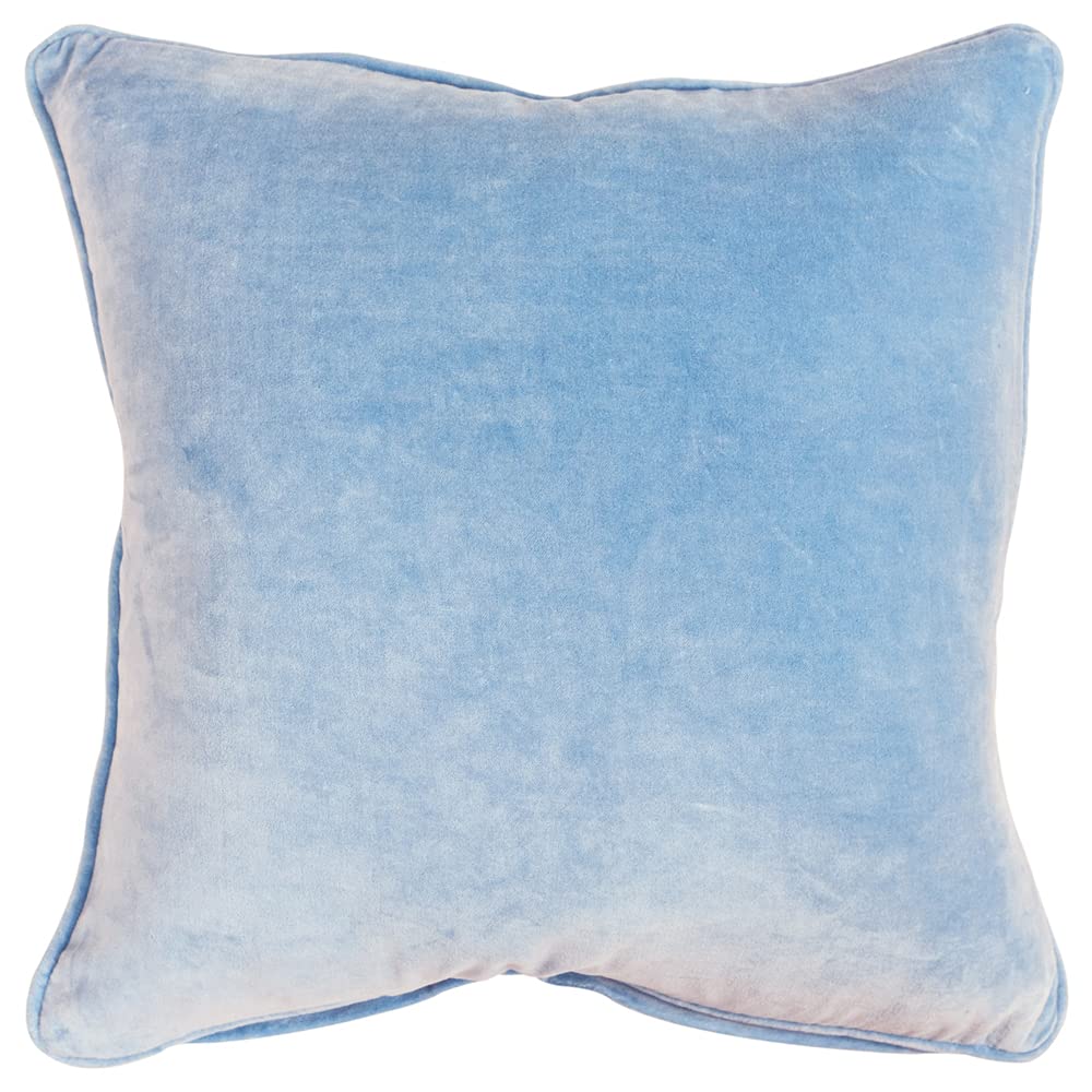 Rizzy Home Connie Post 20&quot; x 20&quot; Cotton Pillow Cover in Blue