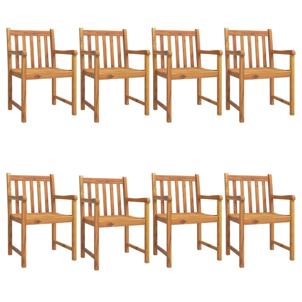 vidaXL Garden Chairs Set of 8 - Thumbnail 2