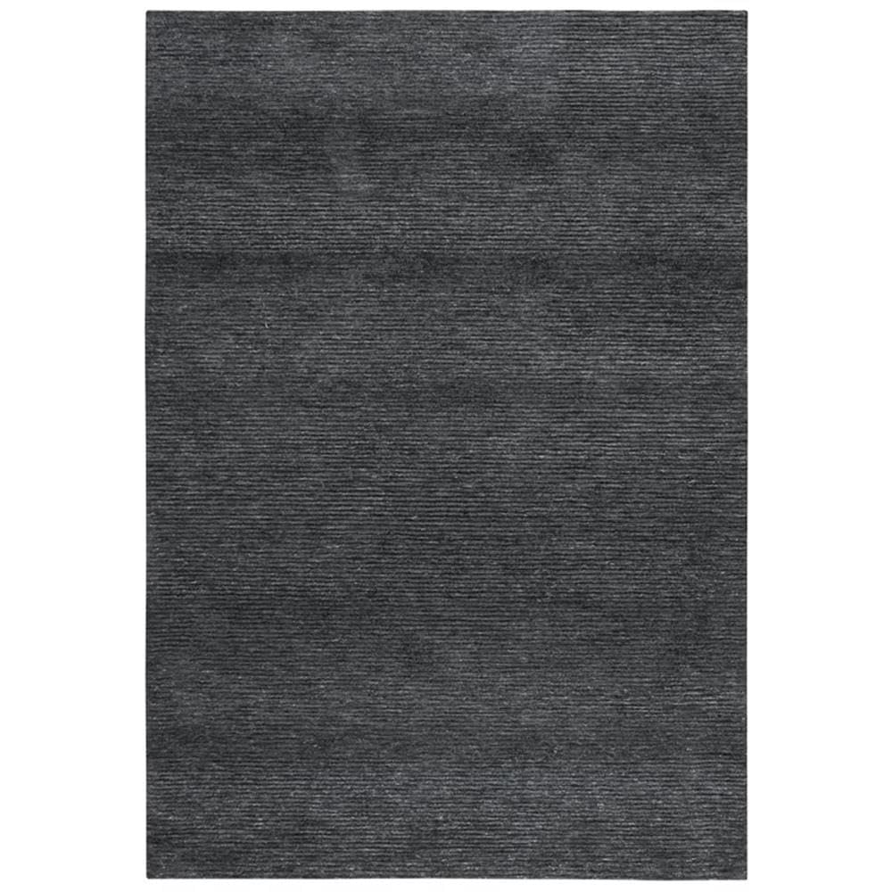Rizzy Home Alora Decor Luna 5'X7'6" Solid/Tone On Tone Charcoal/Charcoal Area Rug