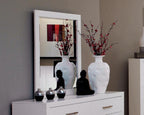 Coaster Home Furnishings Jessica Rectangular Mirror White