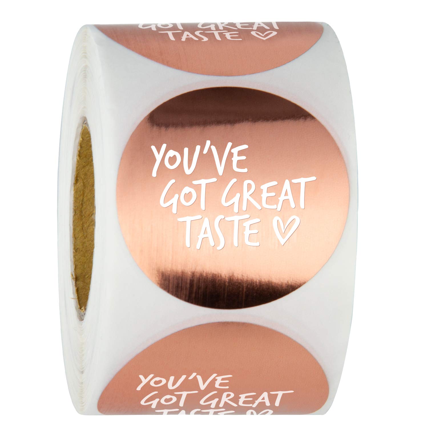 Wrapaholic You'Ve Got Great Taste Stickers - Rose Gold Foil Business Thank You Stickers, Shipping Stickers - 2 X 2 Inch 500 Tota