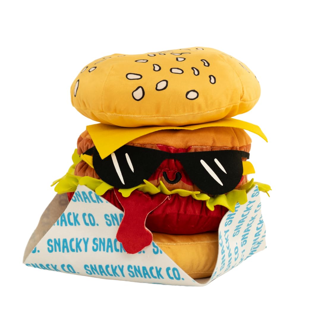 Franco Bedding Super Soft Plush Decorative Cozy Throw Cuddle Pillow, Standard, Miniverse-Cheeseburger