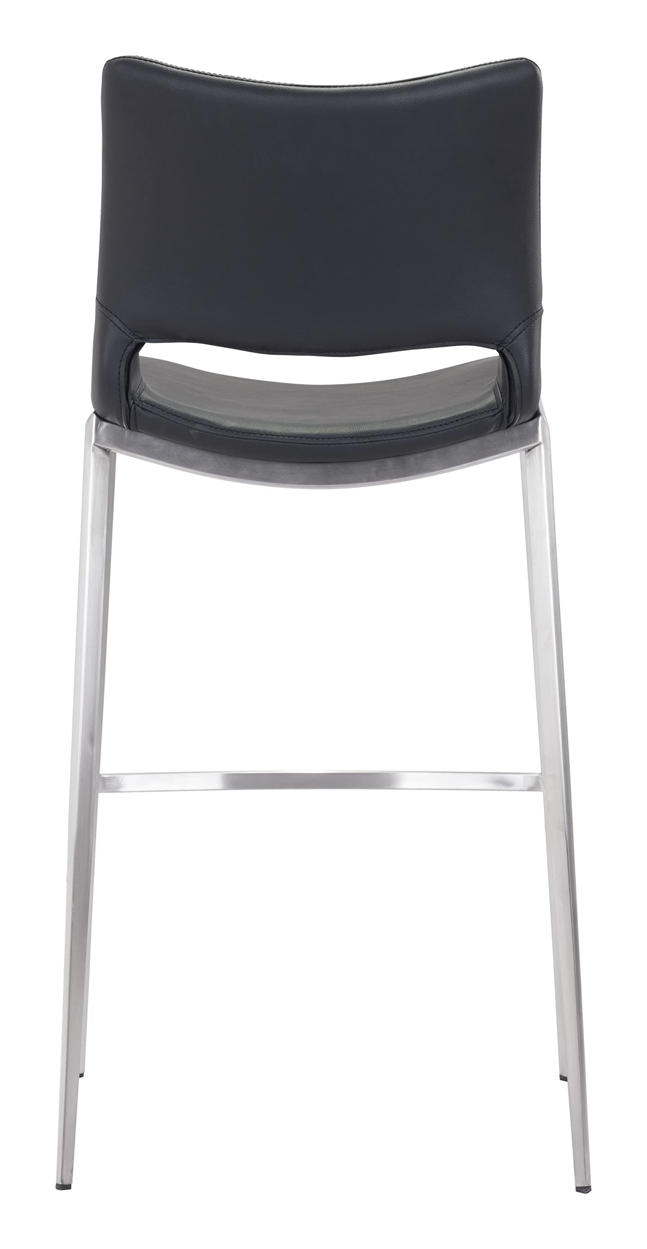 Ace Bar Chair (Set of 2) Black & Silver