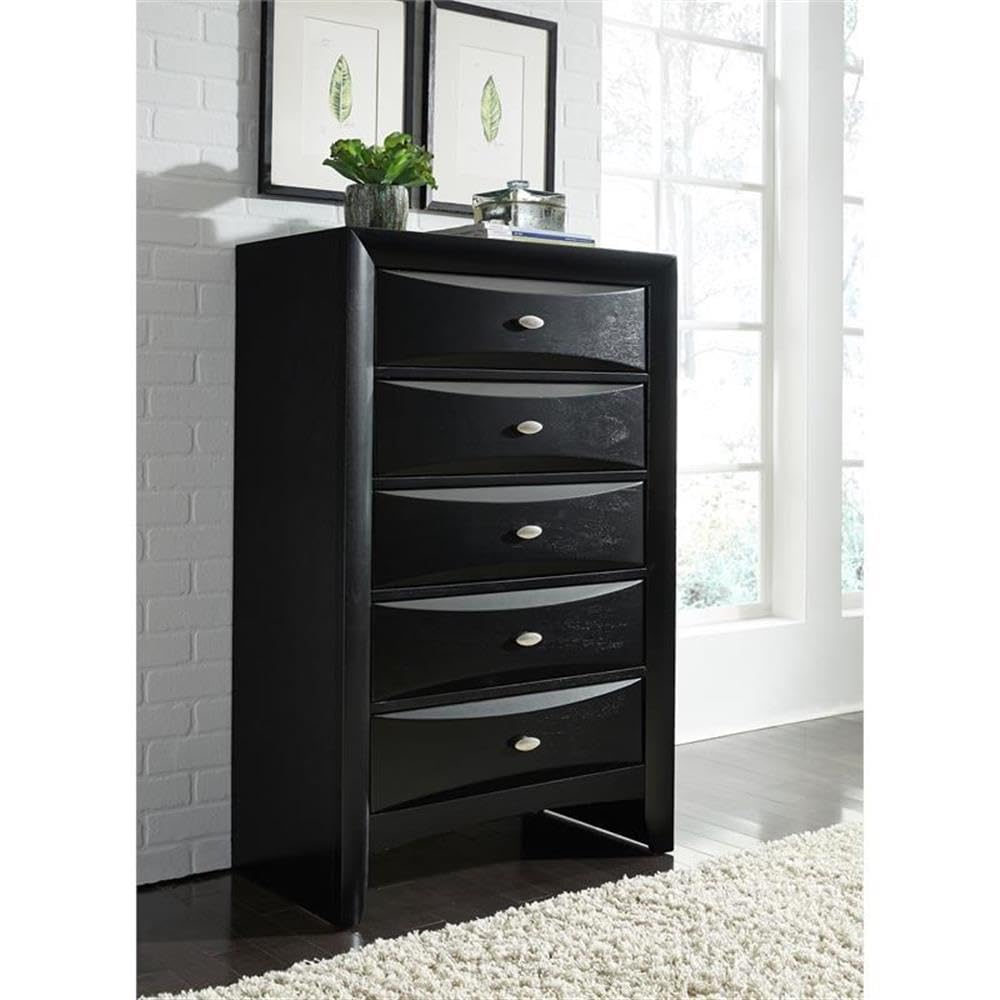 Global Furniture Linda Black, Chest Of Drawers
