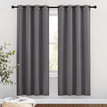 Nicetown Blackout Window Curtains 72' L - Grommet Top Room Darkening Thermal Insulated Vertical Window Drapes Modern For Flat/A