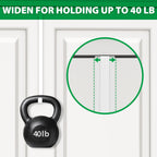 Booda Brand 14 Inches Over The Door Hooks, 4 Pack Widen Wreath Hangers Fit The 1-3/4'' & 1-3/8'' Door Widths, Z-Shaped Sturdy Do