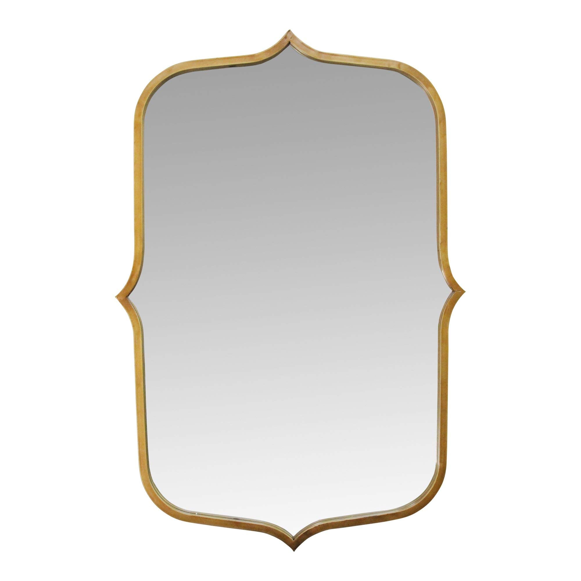 Stratton Home Décor S23701 Mirror, 24.00W X 0.78D X 36.00H, Antique Gold