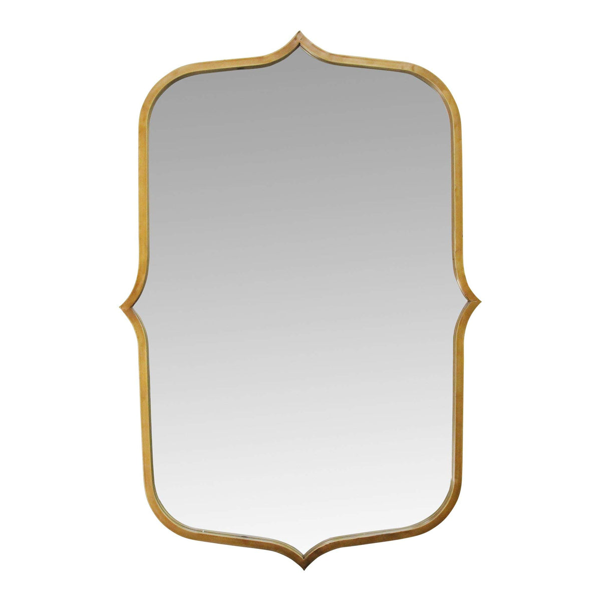 Stratton Home Décor S23701 Mirror, 24.00W X 0.78D X 36.00H, Antique Gold