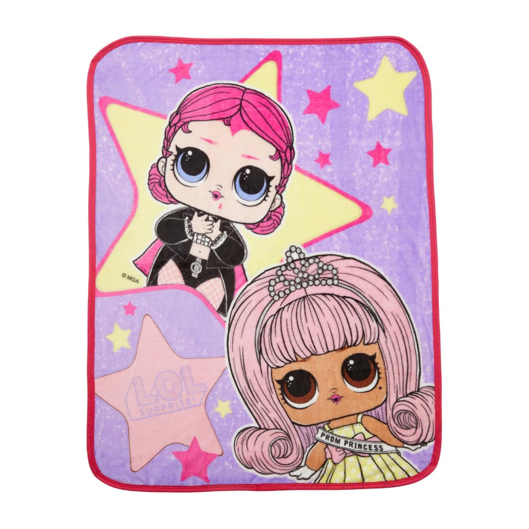 Franco Lol Surprise! Kids Bedding Super Soft Silk Touch Throw, 40 In X 50 In, (Official Licensed Product)