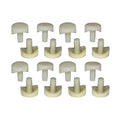 3/4' Coved Stem Bumper Fits Into 1/4' Inch Round Hole Patio Outdoor Furniture Chairs Protectors (16)