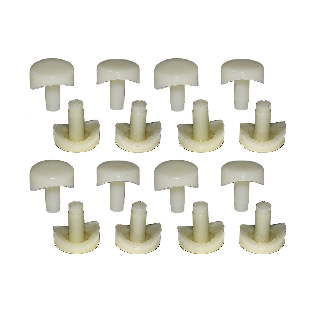 3/4' Coved Stem Bumper Fits Into 1/4' Inch Round Hole Patio Outdoor Furniture Chairs Protectors (16)