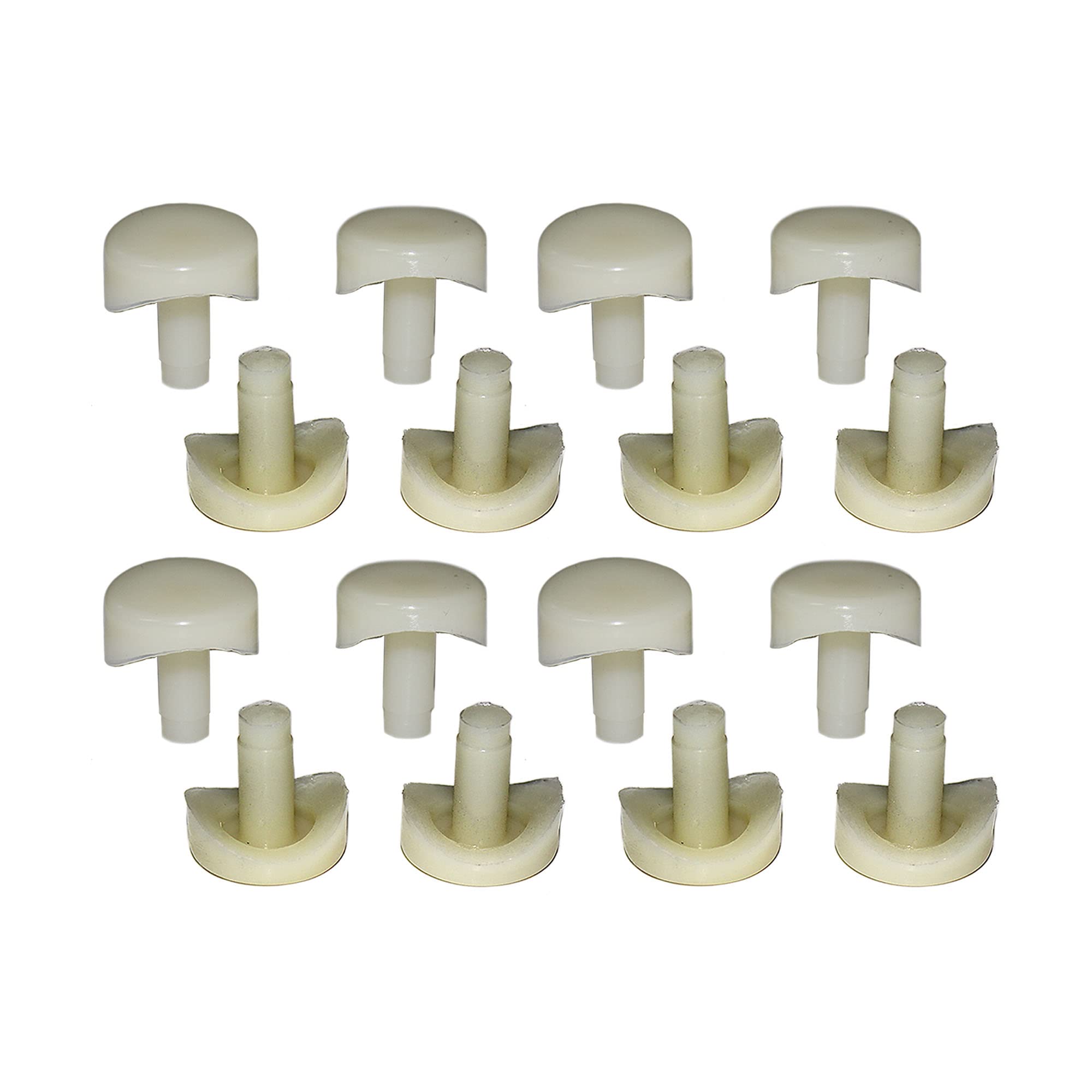3/4' Coved Stem Bumper Fits Into 1/4' Inch Round Hole Patio Outdoor Furniture Chairs Protectors (16)