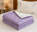 Essabella Autumn Dohar  Rich Cotton Single Bed Reversible All Season 60X90 Inchbright Lavender