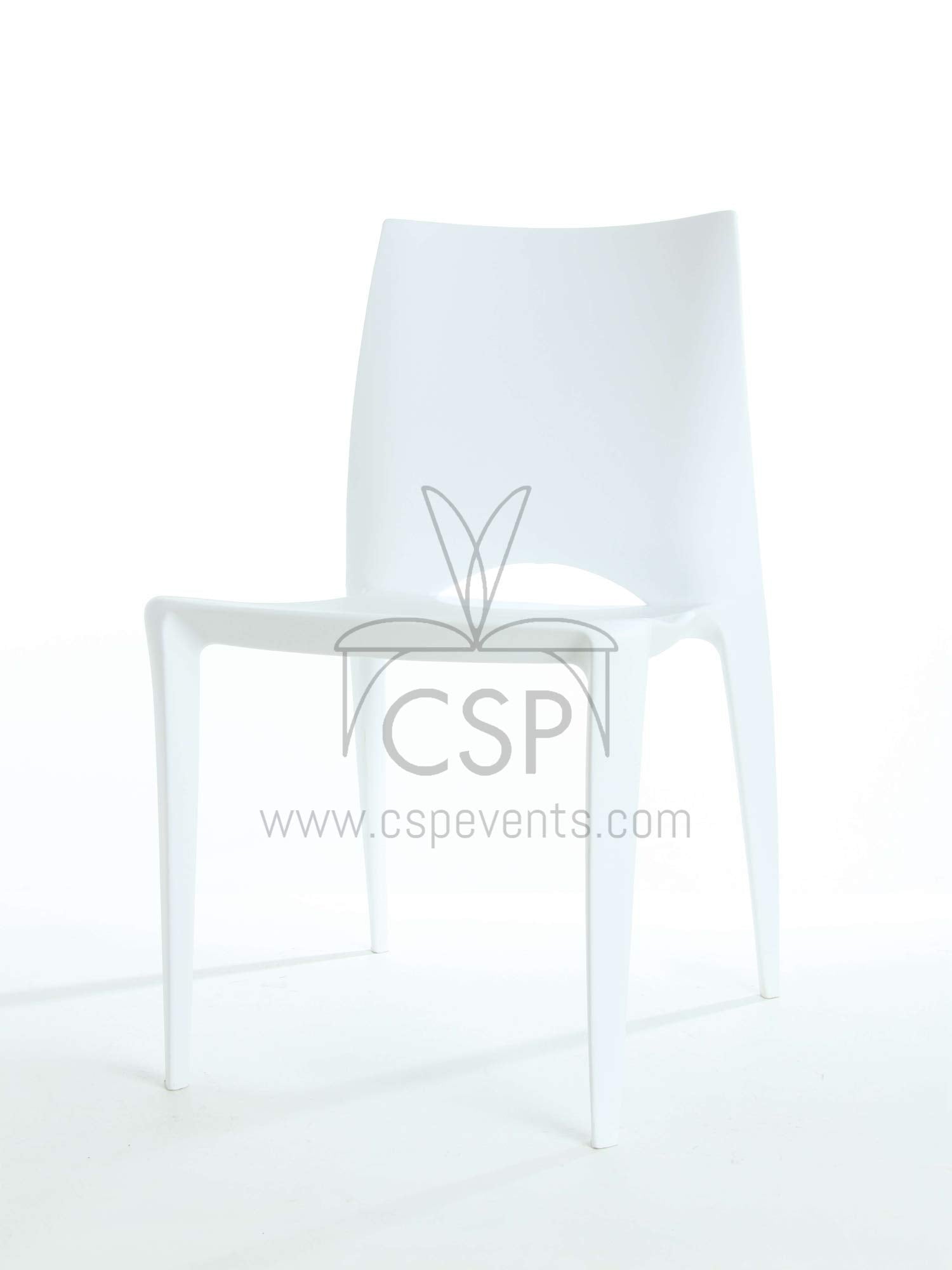 Commercial Seating Products Crescent White Dining Chairs