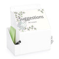Btsky Acrylic Suggestion Box With Lock Wall Mounted Acrylic Donation Box With 5'X7' Sign Slot Office Ballot Box With Side-Pock
