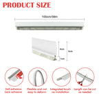 Door Sweep For Bottom Of Door, 39.2'' L Integrated Design With Brush, Self Adhesive Under Door Draft Stopper For Bottom Of Door,