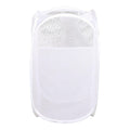 ECOMISTIQ Laundry Basket Polyester Portable Clothes Hamper for Bathroom Dormitory Home White | Hampers | Laundry Supplies | Hous