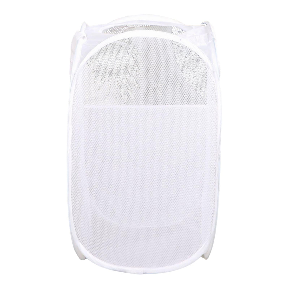 ECOMISTIQ Laundry Basket Polyester Portable Clothes Hamper for Bathroom Dormitory Home White | Hampers | Laundry Supplies | Hous