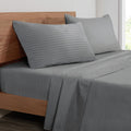 Mejoroom Striped King Size Sheet Set - Hotel Luxury Bed Sheets - Deep Pocket Up To 16 Inch, Breathable, Wrinkle, Fade And Stain