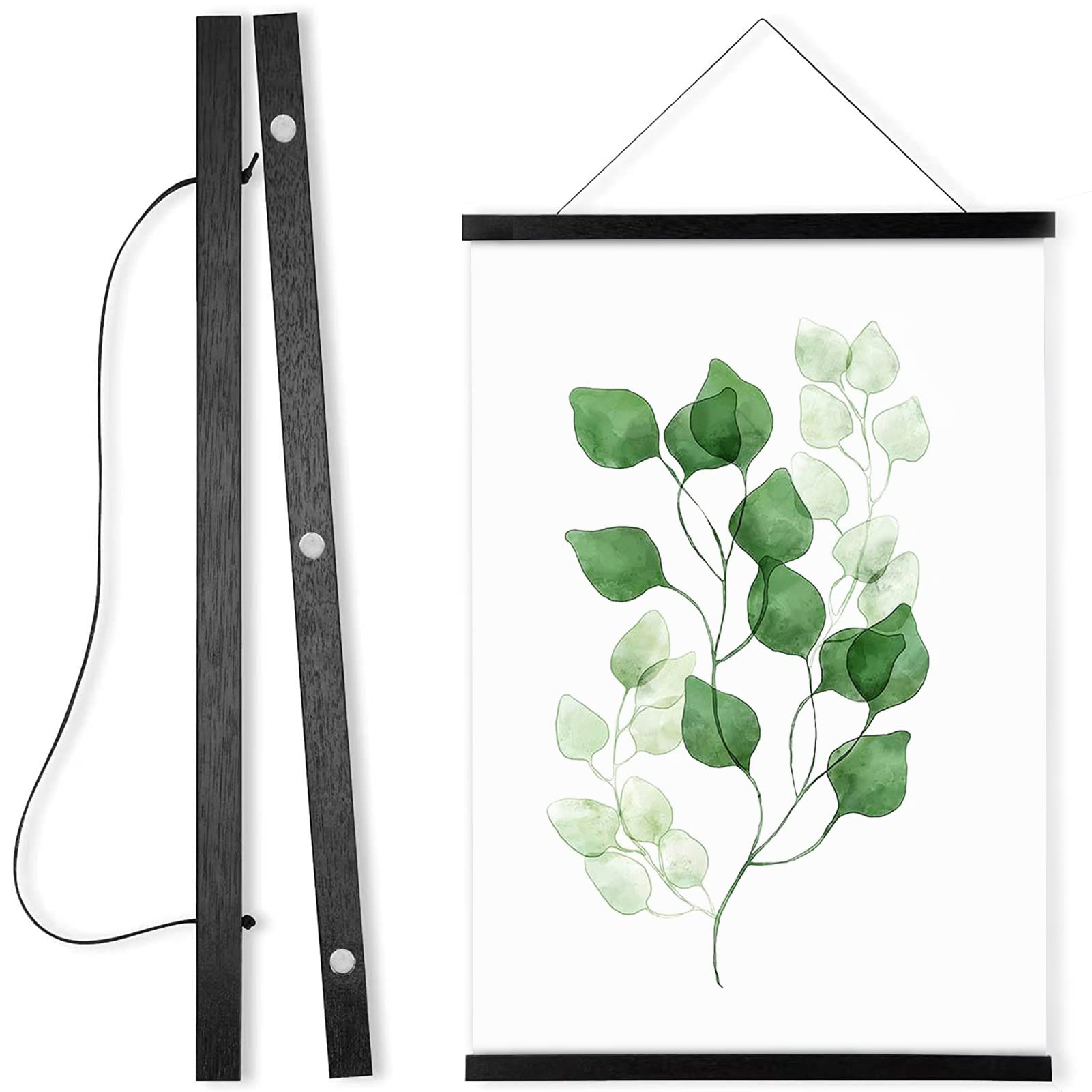 WITCOLOR Magnetic Poster Hanger Frame, Black Magnet Poster Frames 9x11 9x27 9x12 9x13 Poster Holder for Kids Paintings, Photos, 