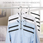 Doiown Blouse Tree Hangers Clothes Hangers Non Slip Space Saving Stainless Steel Shirt Hangers Sweater Hangers Coats Hangers Clo
