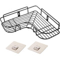 Bathroom Corner Shelf Organizer Without Drill Adhesive Wall Mounted Storage Rack | Quick Drain Wire Base | ToolFree Installatio