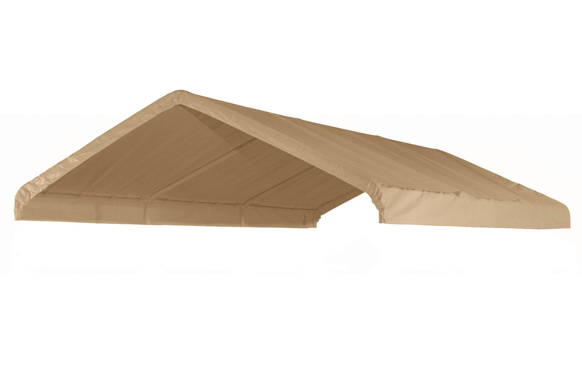 Canopiesandtarps 12' X 20' Canopy Replacement Cover (Tan) - For Frames 10' W X 20' L (See Diagram)