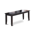 East West Furniture Dule6-Blk-Lc 6 Pc Kitchen Table With Bench-Dining Table And 4 Kitchen Chairs And Bench