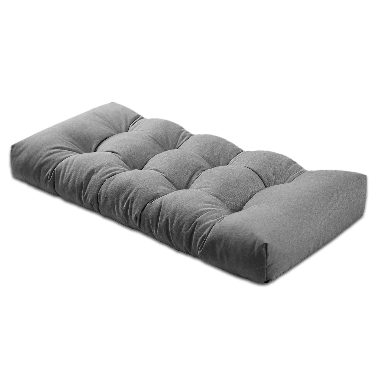 Thinmay Bench Cushion 59 Inches,Indoor/Outdoor Non-Slip Tufted Cushions, Premium Waterproof Linen, Soft Piano Sofa Cushions, Hig