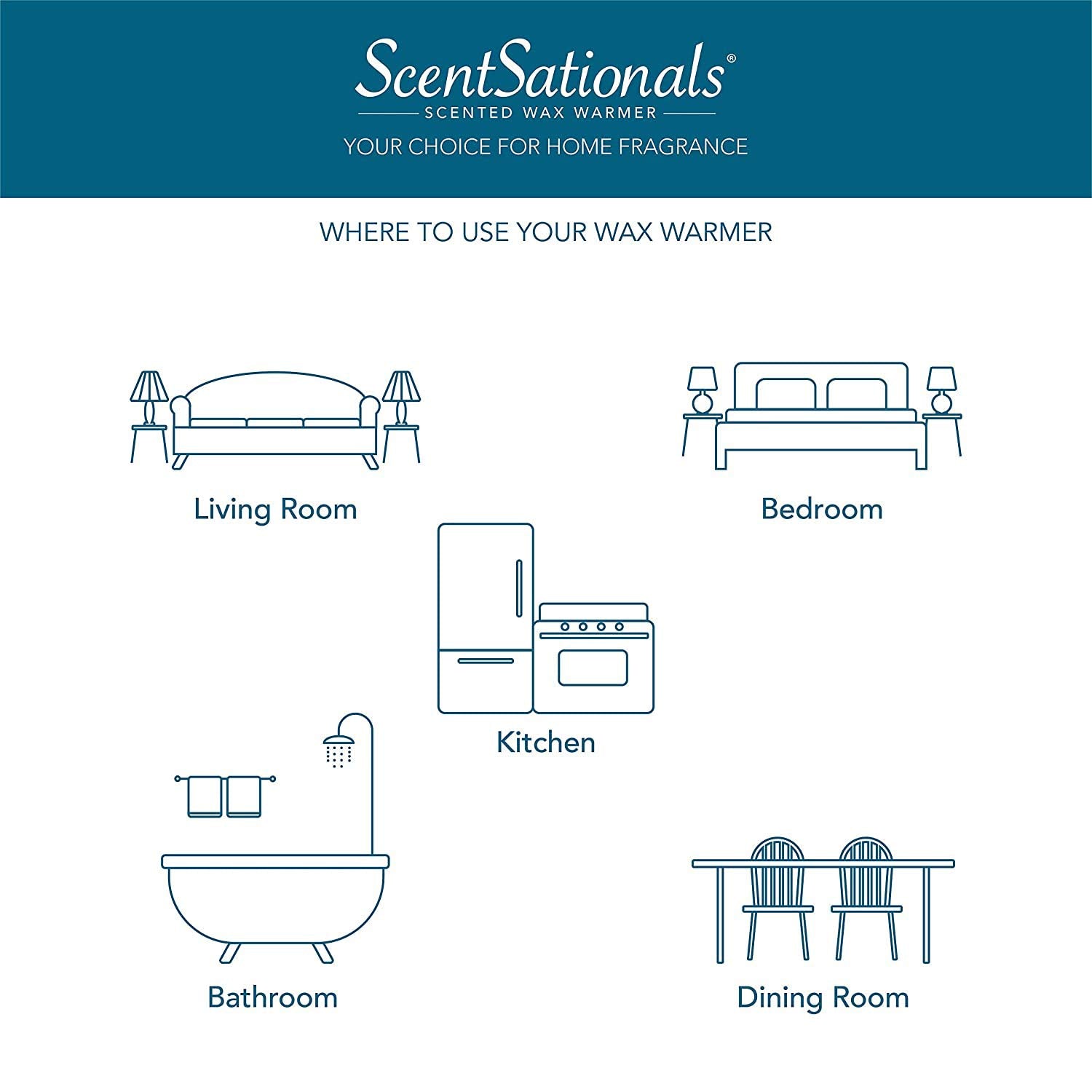 Scentsationals Wax Melts, Wax Cubes Strong Scent - Pumpkin Spice Latte - Long Lasting Scented Wax Melts For Warmer, 2.5 Oz (6 Cu