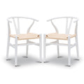 POLY & BARK Weave Chair, Set of 2, White