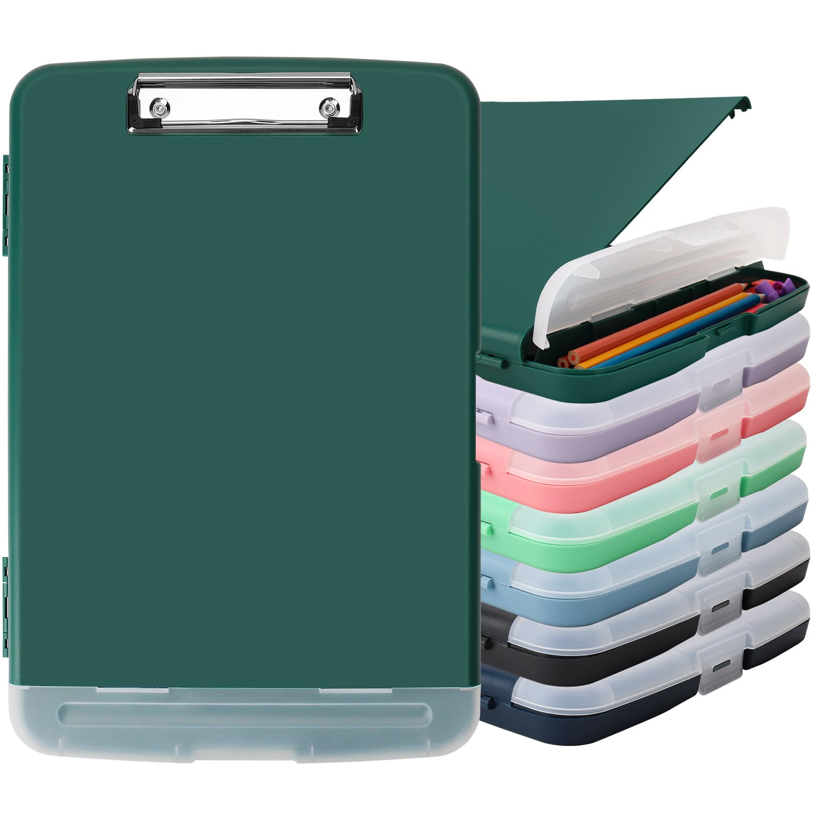 Clipboard With Storage For Office Supplies,Storage Clipboard With Pen Holder,Nursing Clipboards With Low Profile Clip,Clipboards