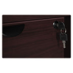 Lorell Prominence 2.0 Espresso Laminate Left-Pedestal Credenza