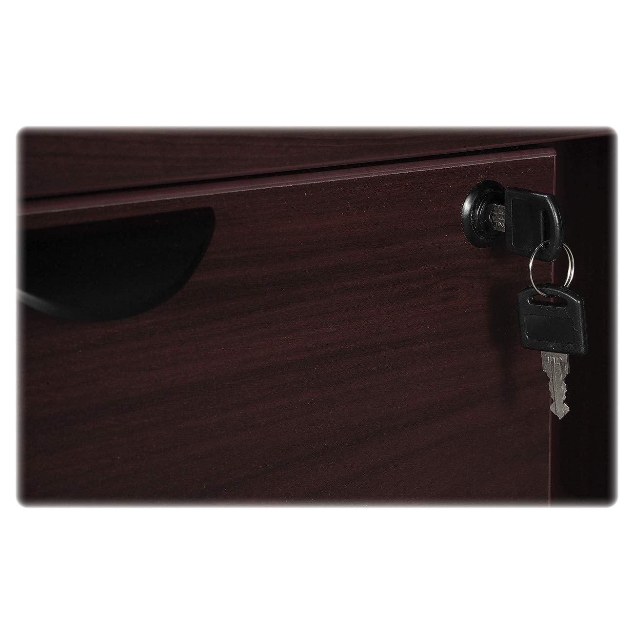 Lorell Prominence 2.0 Espresso Laminate Left-Pedestal Credenza