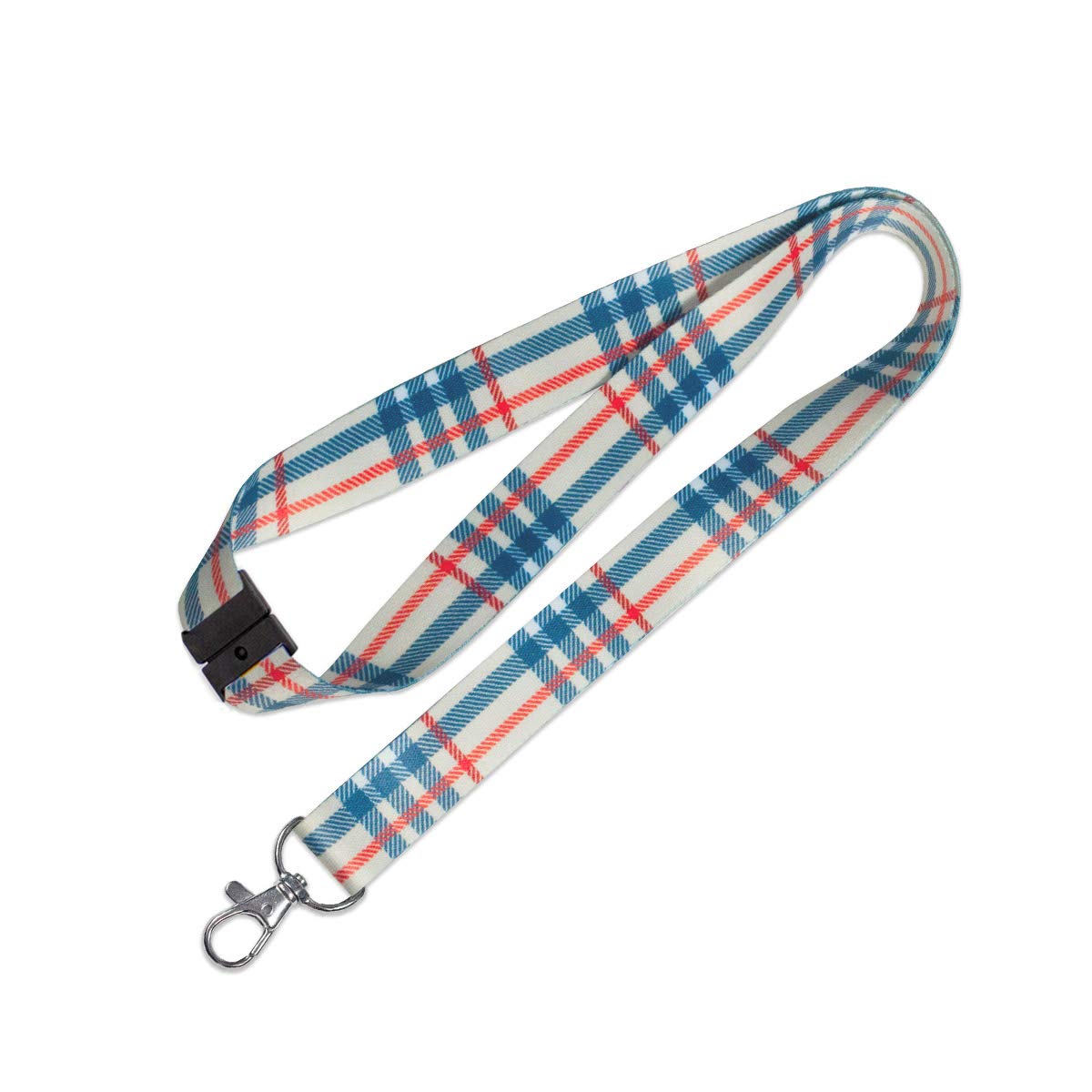 Lucky Line Lanyard With Swivel Snap, Plaid Design (C208)