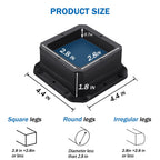 Annkut Furniture Risers 1 Inch,Bed Risers Heavy Duty,Desk Risers For Chair And Table Legs Elevation ,Bed Lifts Risers (4 Pack, B