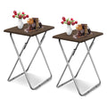Garden 4 you Folding TV Tray Table on Bed & Sofa,TV Dinner Tray with Sturdy MDF,25In Portable Table with No Assembly Required (W